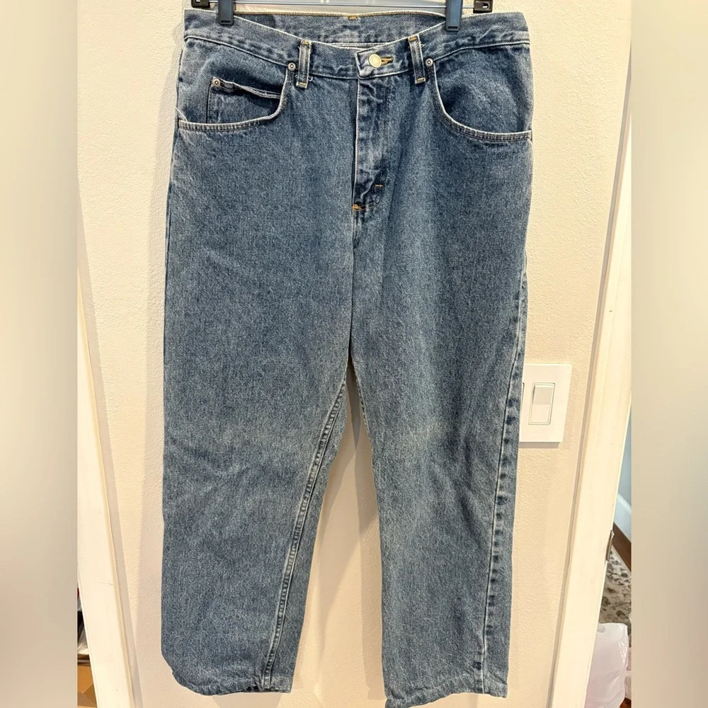 Wrangler Denim Jeans Men’s Size 33x30 Made in the USA Straight Leg - Picture 3 of 16